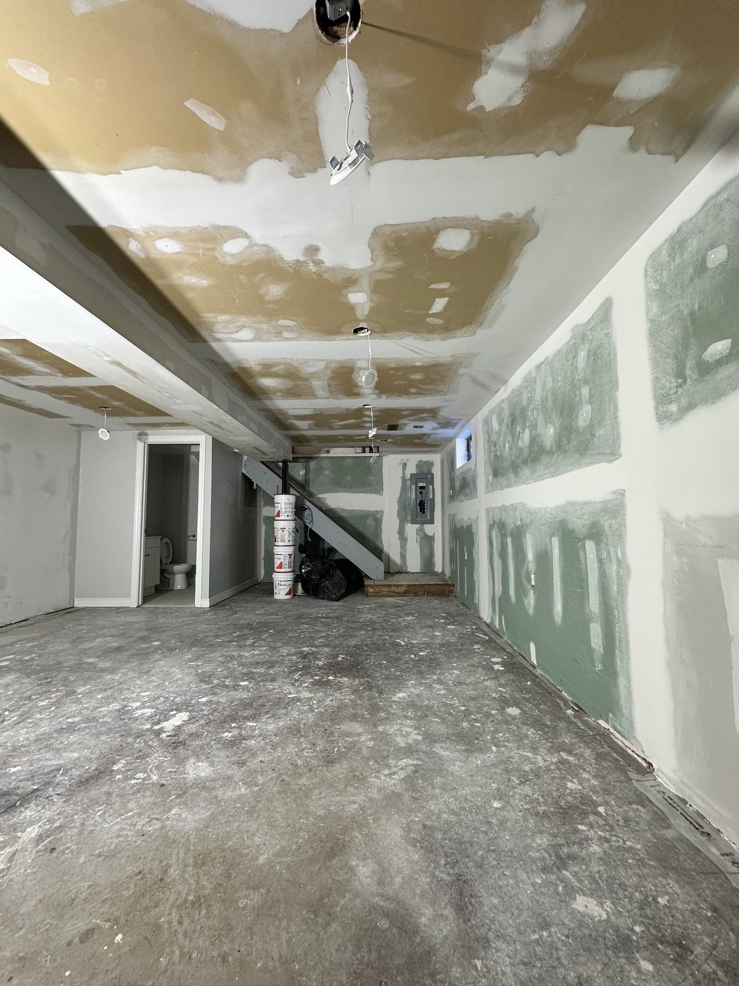 Home interior framed and ready for drywall